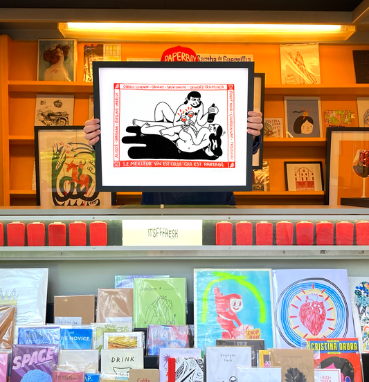 Vin partagé - IT'S FFFRESH Riso prints