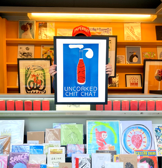 Uncorked Chit-chat riso print detail — IT'S FFFRESH Lisbon Portugal