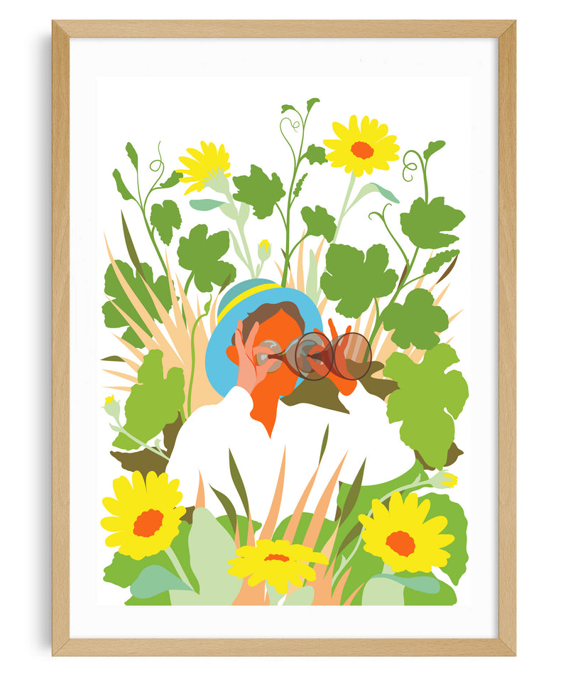 Winoculars — riso print illustration by Alice Mollon | IT'S FFFRESH Lisbon Portugal