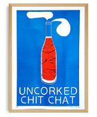 Uncorked Chit-chat — riso print illustration by Vital Courage | IT'S FFFRESH Lisbon Portugal