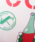Code Red riso print close-up detail by Vital Courage | IT'S FFFRESH Lisbon Portugal