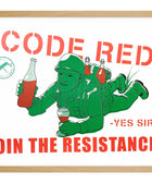 Code Red — riso print illustration by Vital Courage | IT'S FFFRESH Lisbon Portugal