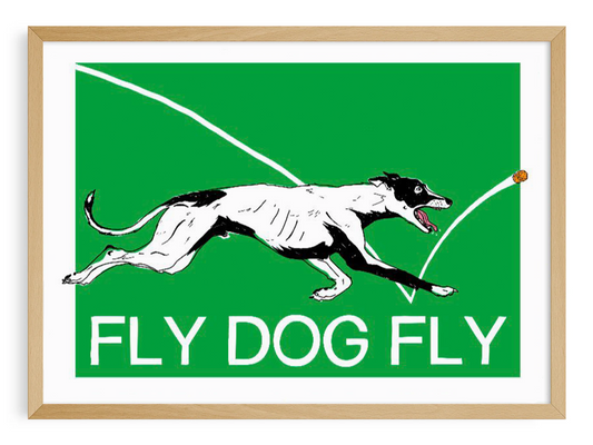 FLY DOG FLY — riso print illustration by Vital Courage | IT'S FFFRESH Lisbon Portugal