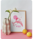 Tchin-Tchin riso print framed mockup by Haruka Aoki | IT'S FFFRESH Lisbon Portugal