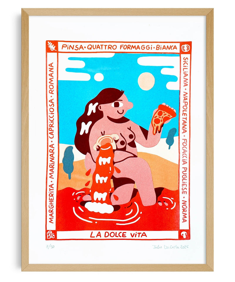 La Dolce Vita by Julia da Costa - IT'S FFFRESH Riso prints