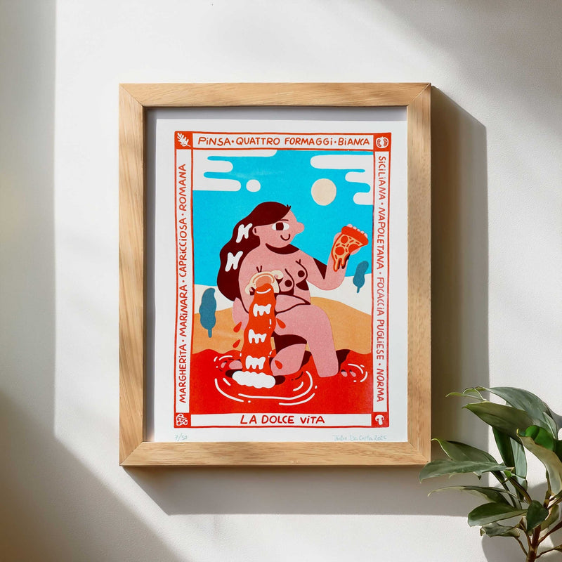 La Dolce Vita by Julia da Costa - IT'S FFFRESH Riso prints