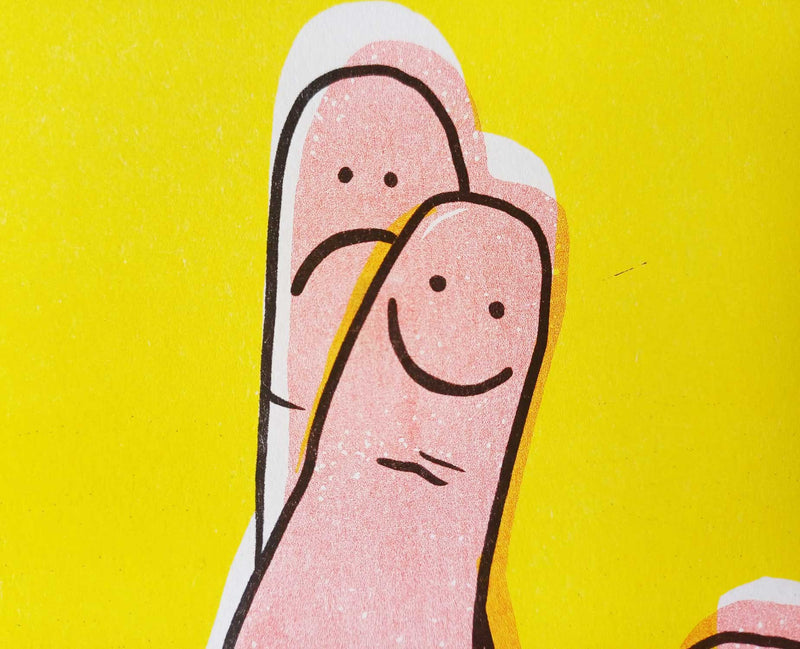 Must Be Good riso print close-up detail by Vital Courage | IT'S FFFRESH Lisbon Portugal
