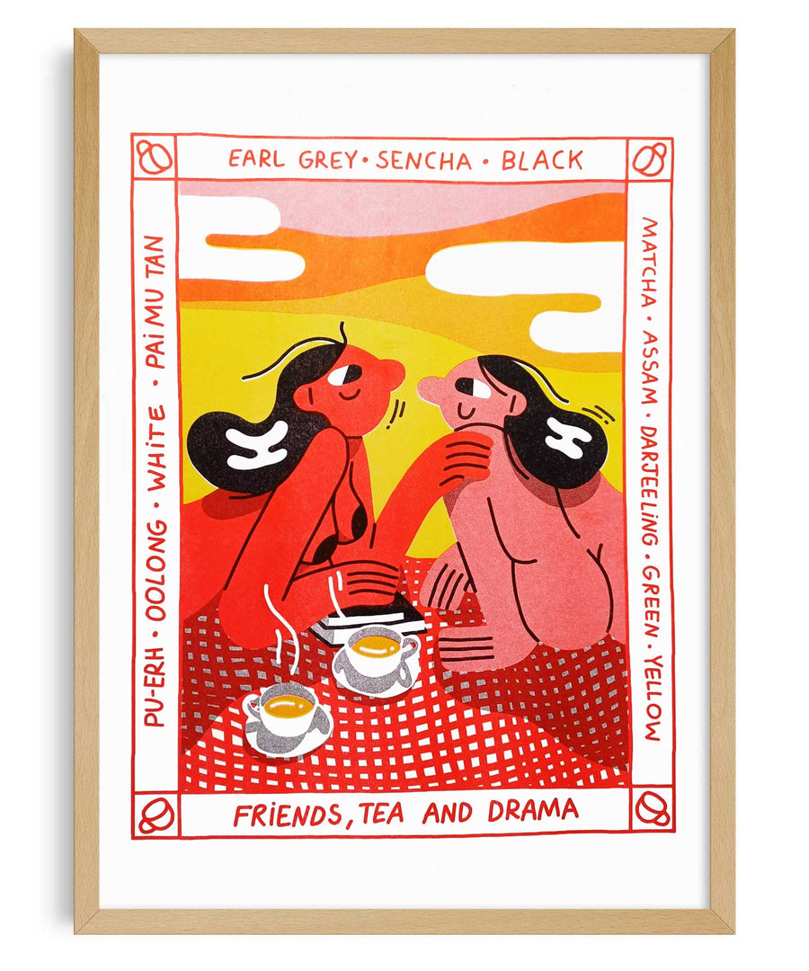 Spill the tea - IT'S FFFRESH Riso prints