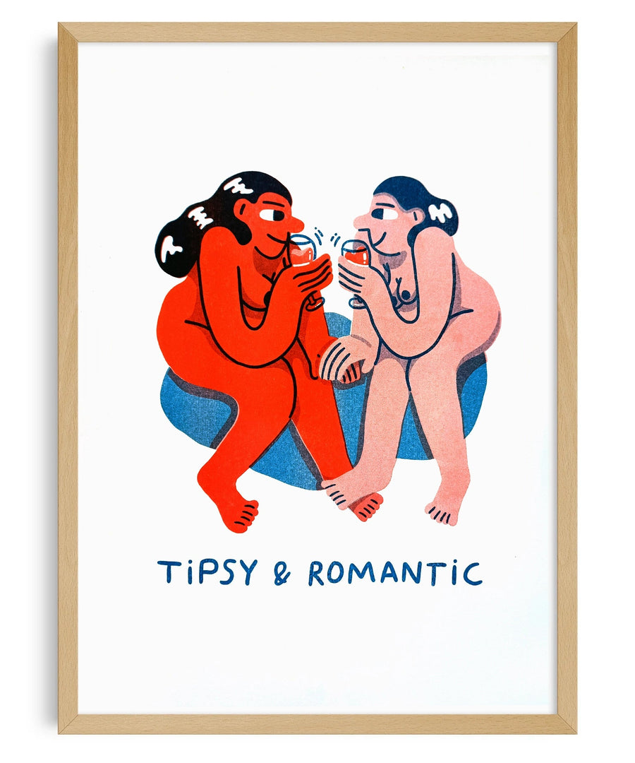 Tipsy and romantic - IT'S FFFRESH Riso prints