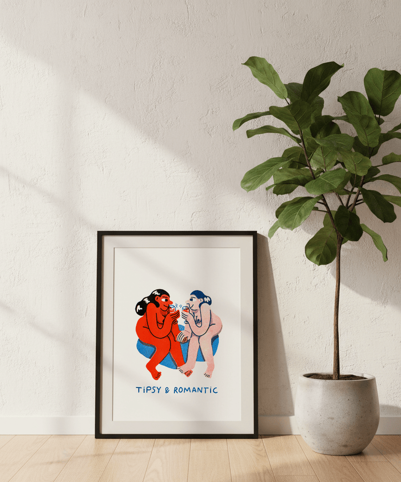 Tipsy and romantic - IT'S FFFRESH Riso prints