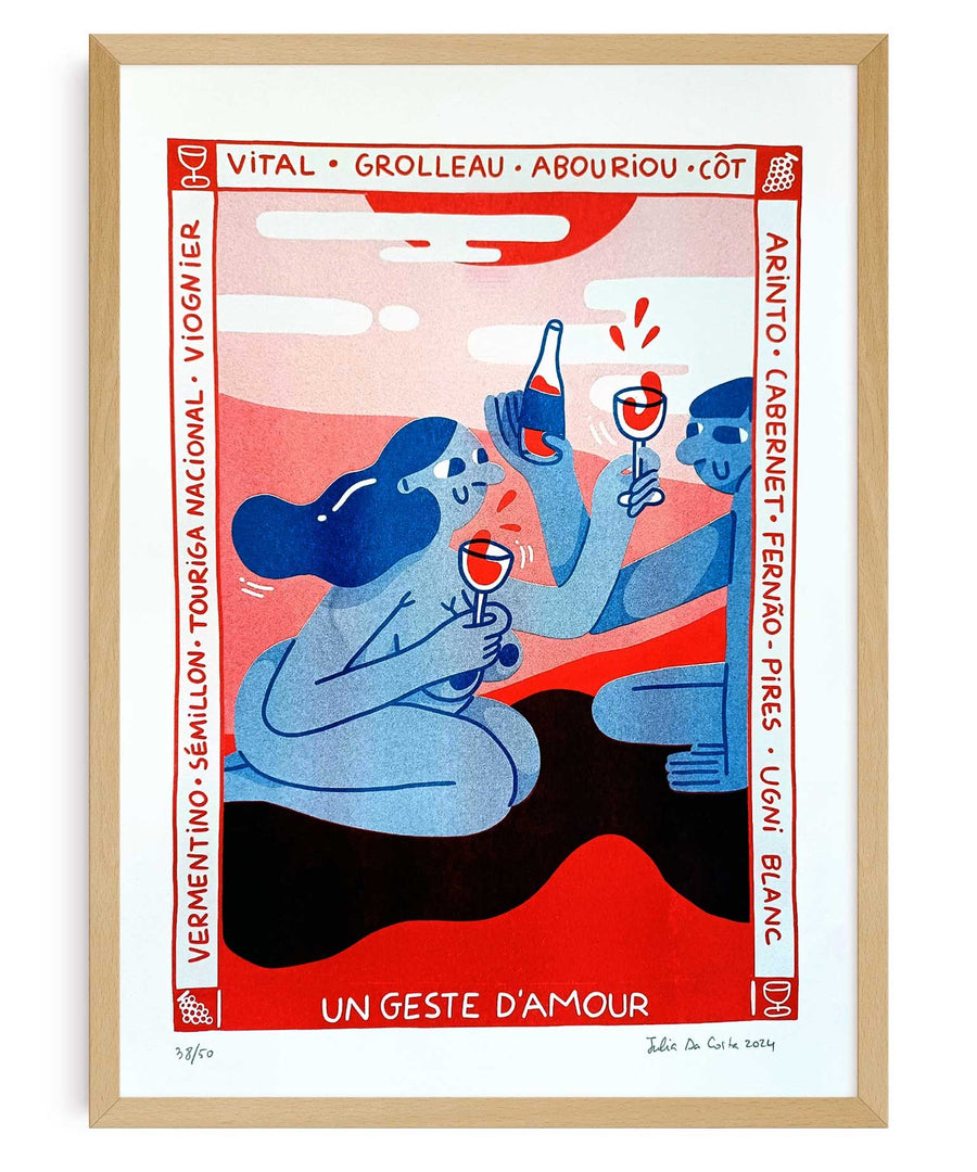Un geste d'amour - IT'S FFFRESH Riso prints