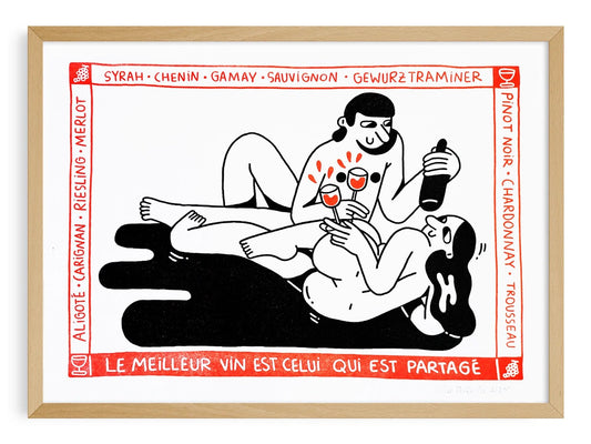 Vin partagé - IT'S FFFRESH Riso prints