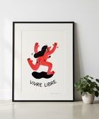 Vivre Libre riso print framed mockup by Júlia da Costa | IT'S FFFRESH Lisbon Portugal