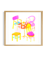 Wine crumbs - IT'S FFFRESH Risograph Print Riso prints