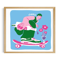 Wine ride - IT'S FFFRESH Risograph Print Riso prints
