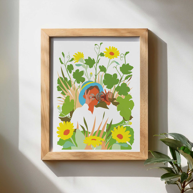 Winoculars riso print framed mockup by Alice Mollon | IT'S FFFRESH Lisbon Portugal